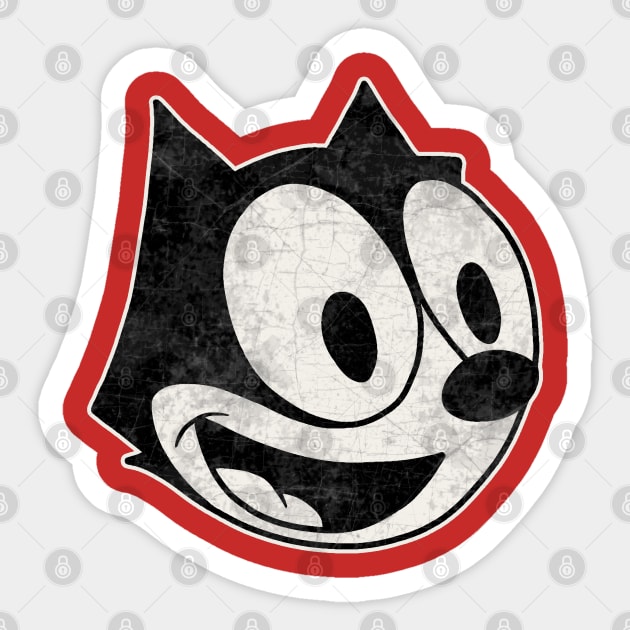 Felix the cat Sticker by valentinahramov